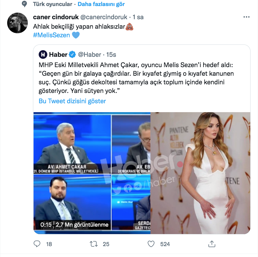 caner cindoruk tan melis sezen i elestiren ahmet cakar a cok sert sozler